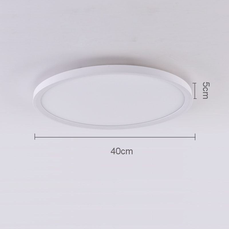 Plafoniera rotonda a filo ultrasottile in alluminio stile nordico 40 x 40 x 5 cm