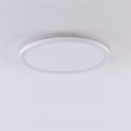 Plafoniera rotonda a filo ultrasottile in alluminio stile nordico 40 x 40 x 5 cm