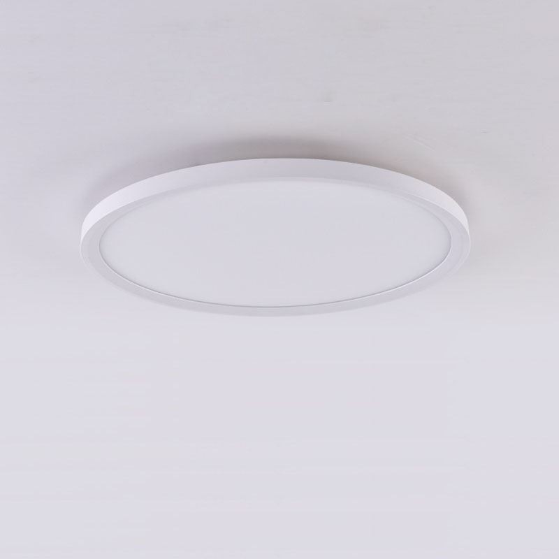 Plafoniera rotonda a filo ultrasottile in alluminio stile nordico 40 x 40 x 5 cm