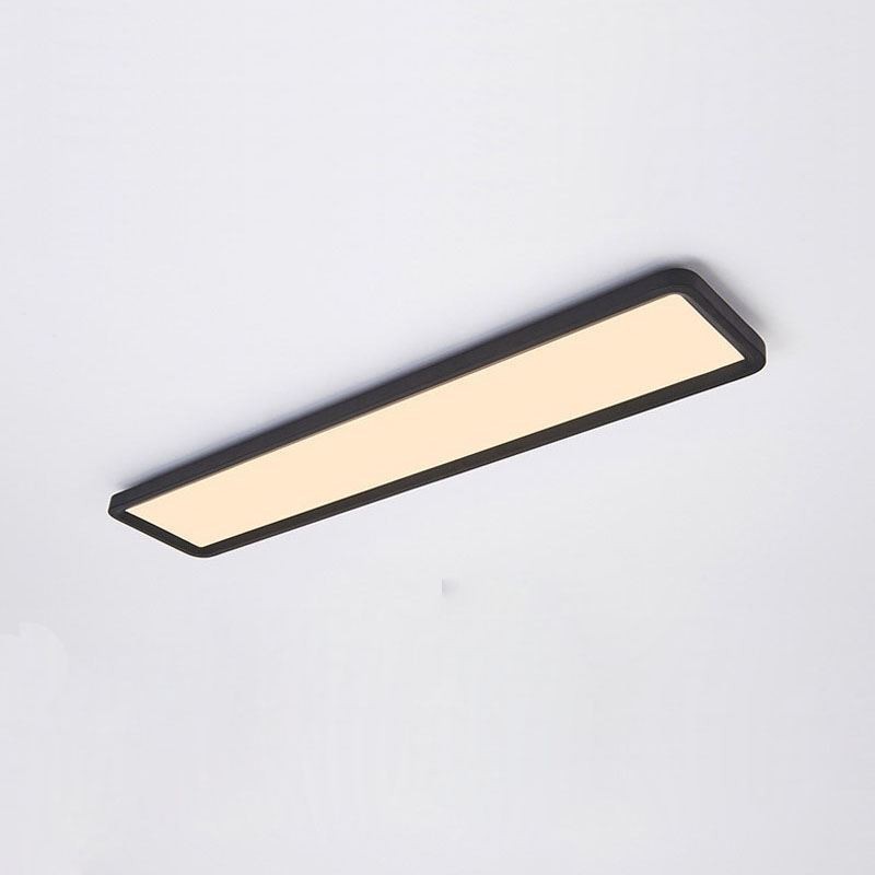 Plafoniera LED rettangolare a montaggio a filo stile nordico super sottile