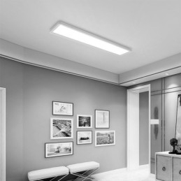 Plafoniera LED rettangolare a montaggio a filo stile nordico super sottile