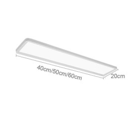 Plafoniera LED rettangolare a montaggio a filo stile nordico super sottile