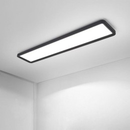 Plafoniera LED rettangolare a montaggio a filo stile nordico super sottile
