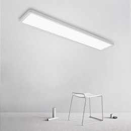 Plafoniera LED rettangolare a montaggio a filo stile nordico super sottile