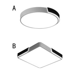 Plafoniera LED circolare a filo 36 W 3200 lm 50 x 50 x 8,5 cm