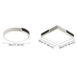 Plafoniera LED circolare a filo 36 W 3200 lm 50 x 50 x 8,5 cm
