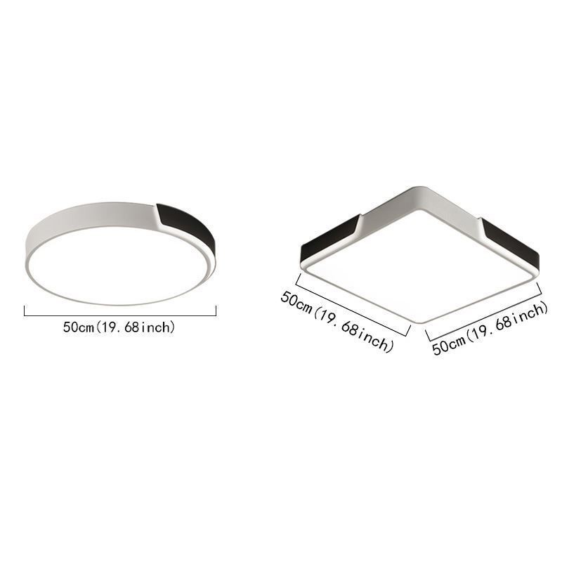 Plafoniera LED circolare a filo 36 W 3200 lm 50 x 50 x 8,5 cm