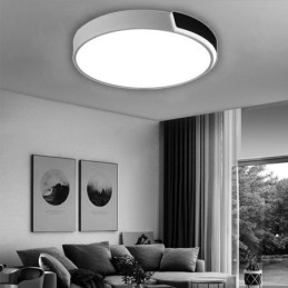 Plafoniera LED circolare a filo 36 W 3200 lm 50 x 50 x 8,5 cm