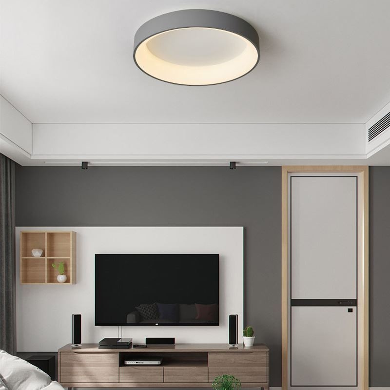 Plafoniera LED rotonda moderna a filo 28 W 45 x 9 cm