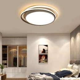 Plafoniera LED moderna a filo con cornice quadrata geometrica