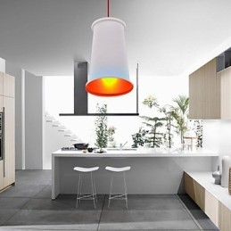 Lampadario mini moderno contemporaneo in metallo grigio