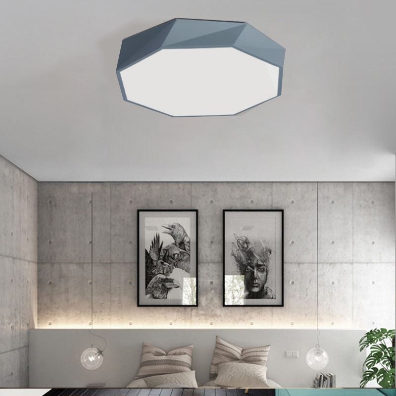 Plafoniera LED moderna ottagonale a filo ultra sottile