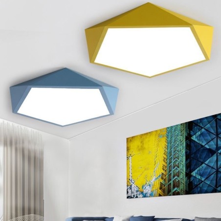 Plafoniera LED da soffitto a filo design diamante ultra sottile