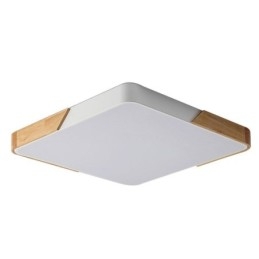Plafoniera LED a filo in legno, design super sottile