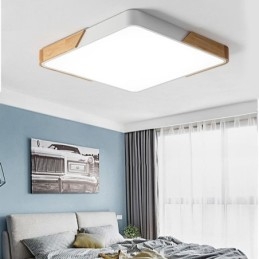 Plafoniera LED a filo in legno, design super sottile