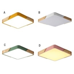 Plafoniera LED a filo in legno, design super sottile