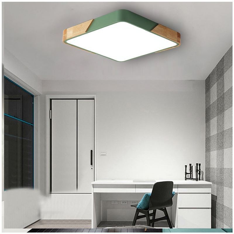 Plafoniera LED a filo in legno, design super sottile