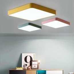 Plafoniera LED quadrata sottile a filo