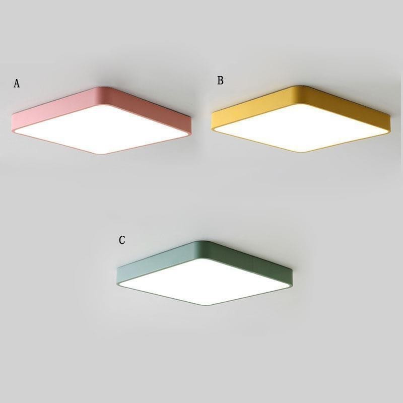 Plafoniera LED quadrata sottile a filo