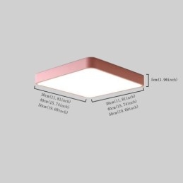 Plafoniera LED quadrata sottile a filo