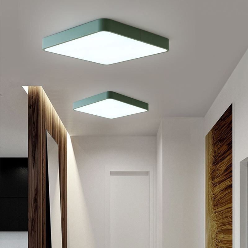 Plafoniera LED quadrata sottile a filo