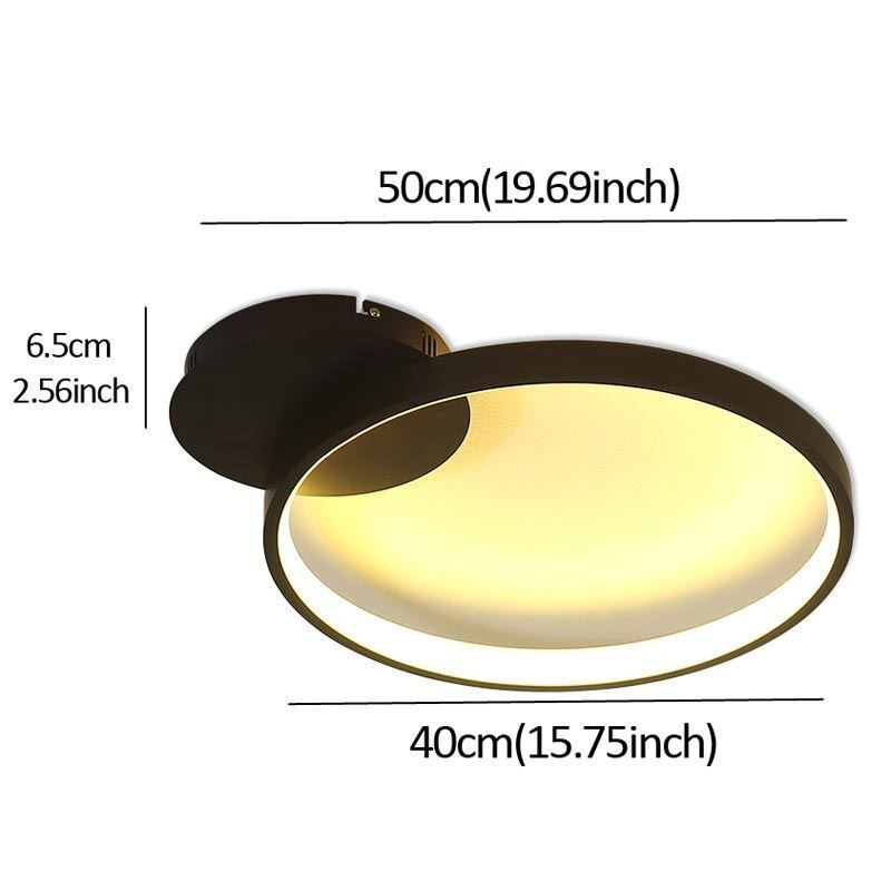 Plafoniera circolare a filo stile nordico 50 x 40 x 6,5 cm