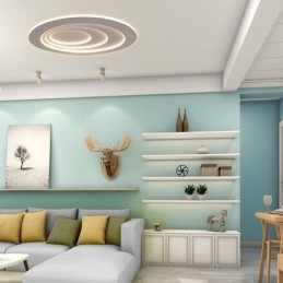 Plafoniera a filo moderna a goccia d'acqua con illuminazione laterale