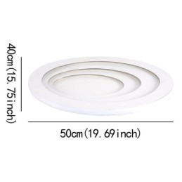 Plafoniera a filo moderna a goccia d'acqua con illuminazione laterale