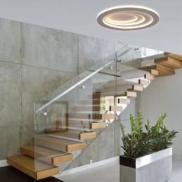 Plafoniera a filo moderna a goccia d'acqua con illuminazione laterale