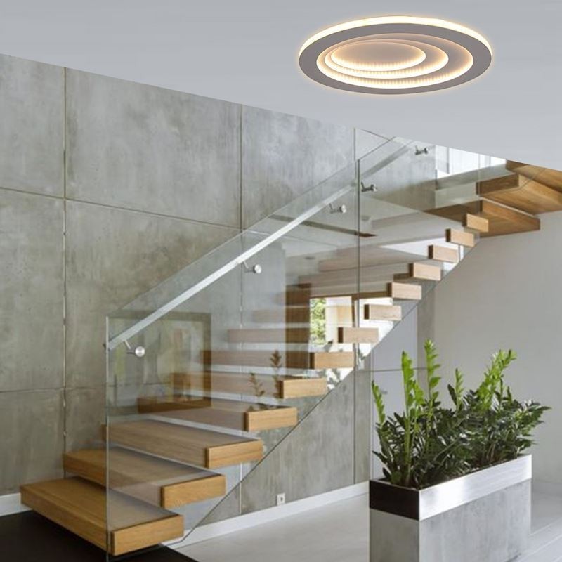 Plafoniera a filo moderna a goccia d'acqua con illuminazione laterale