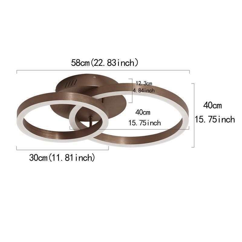 Plafoniera da soffitto LED moderna semplice 44W 3520 lm