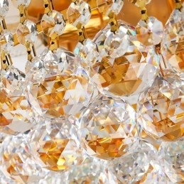 Plafoniera da soffitto in cristallo stile europeo montaggio a filo