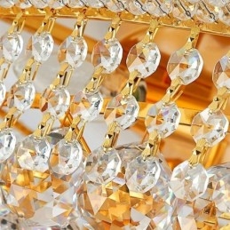 Plafoniera da soffitto in cristallo stile europeo montaggio a filo