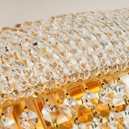 Plafoniera da soffitto in cristallo stile europeo montaggio a filo