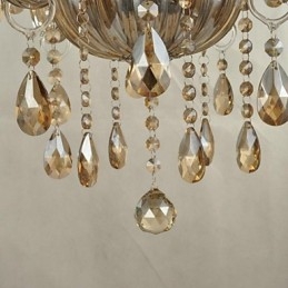 Lampadario moderno contemporaneo in cristallo a 2 livelli