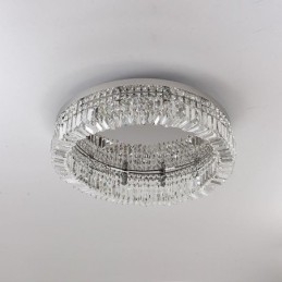 Plafoniera a filo in cristallo moderna ed elegante