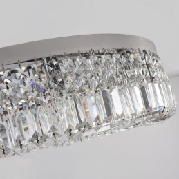 Plafoniera a filo in cristallo moderna ed elegante