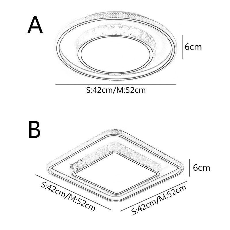 Lampada da soffitto in cristallo moderna semplice