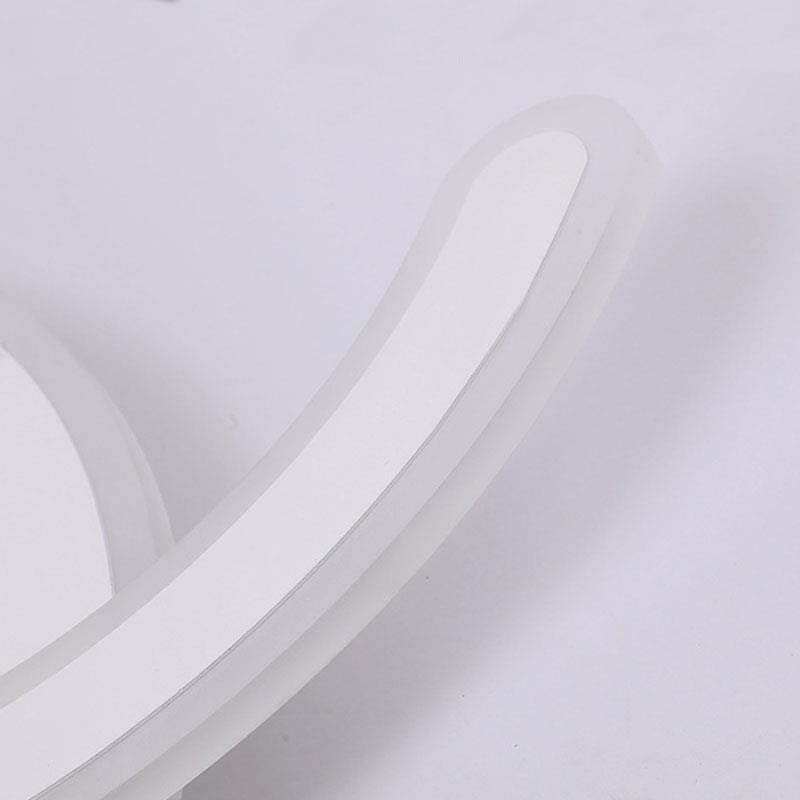 Plafoniera a filo LED moderna semplice in acrilico a lettera C 64 W 46 x 4,5 cm