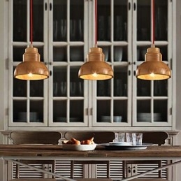Lampadario a sospensione mini classico in legno/bambù