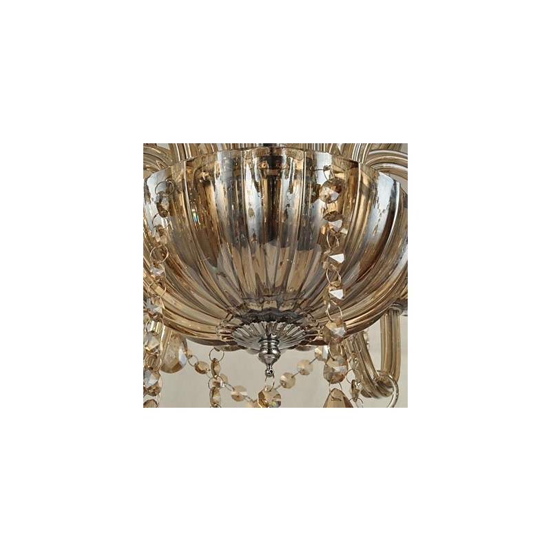 Lampadario moderno contemporaneo in cristallo a 2 livelli