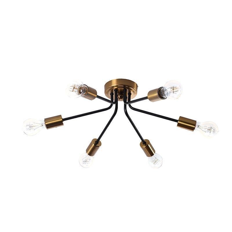 Plafoniera Sputnik a montaggio a filo 6 luci E26/E27 52 x 16 cm
