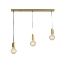 Lampada a sospensione nordica in ottone a 3 luci