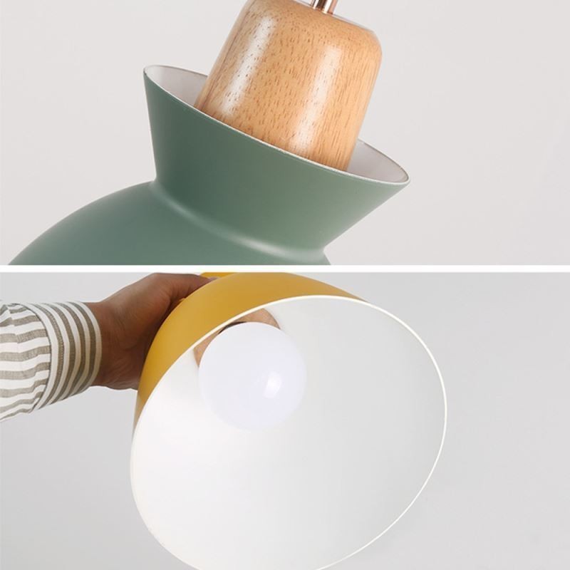 Lampada a sospensione Nordic Macaron in ferro Arti a 3 luci
