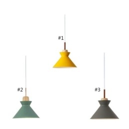 Lampada a sospensione Nordic Macaron a 3 luci in ferro, 51x16 cm, cavo regolabile 120 cm