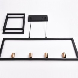 Lampada a sospensione industriale Lightingway a 4 luci