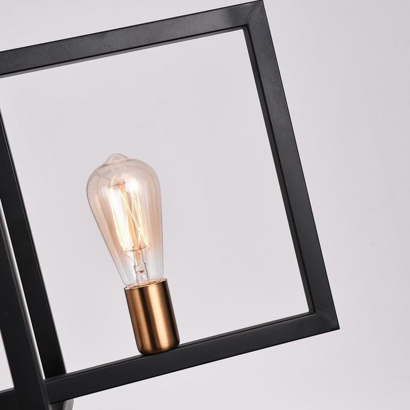 Lampada a sospensione industriale Lightingway a 4 luci