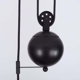 Lampada a sospensione industriale con puleggia, retrattile, altezza regolabile