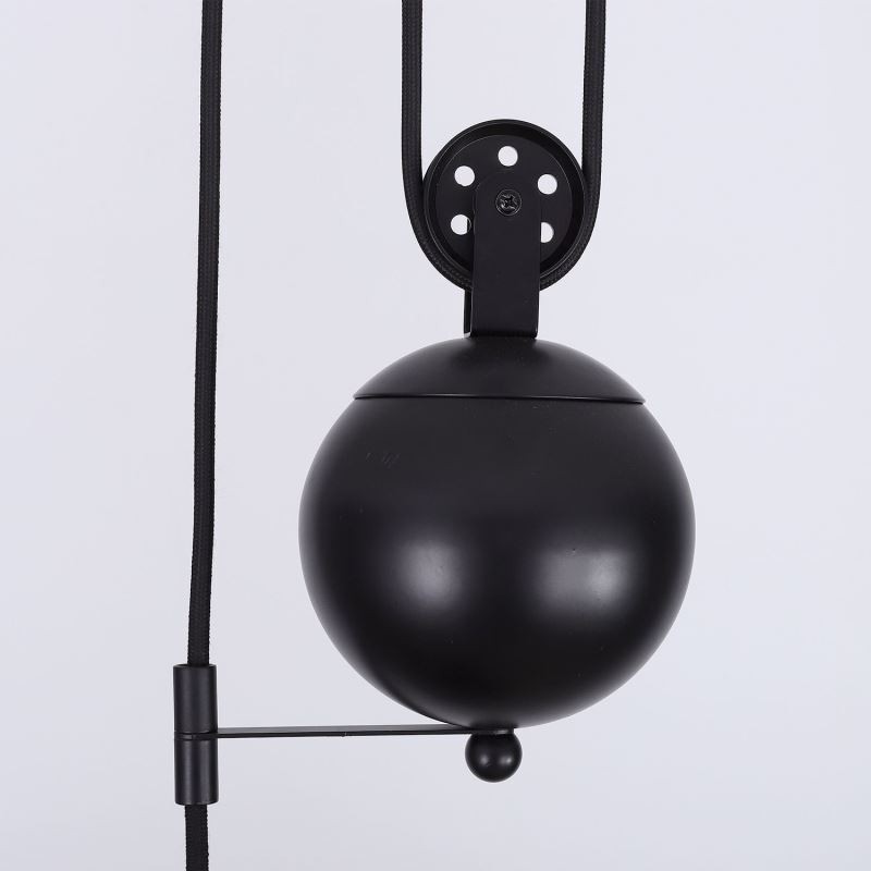 Lampada a sospensione industriale con puleggia, retrattile, altezza regolabile