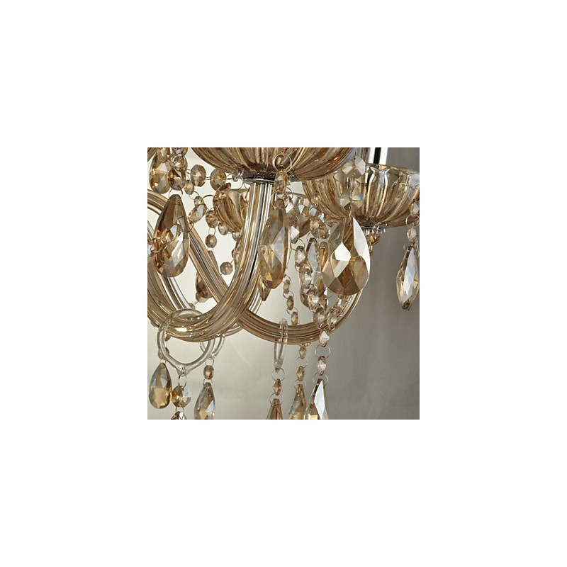 Lampadario moderno contemporaneo in cristallo a 2 livelli